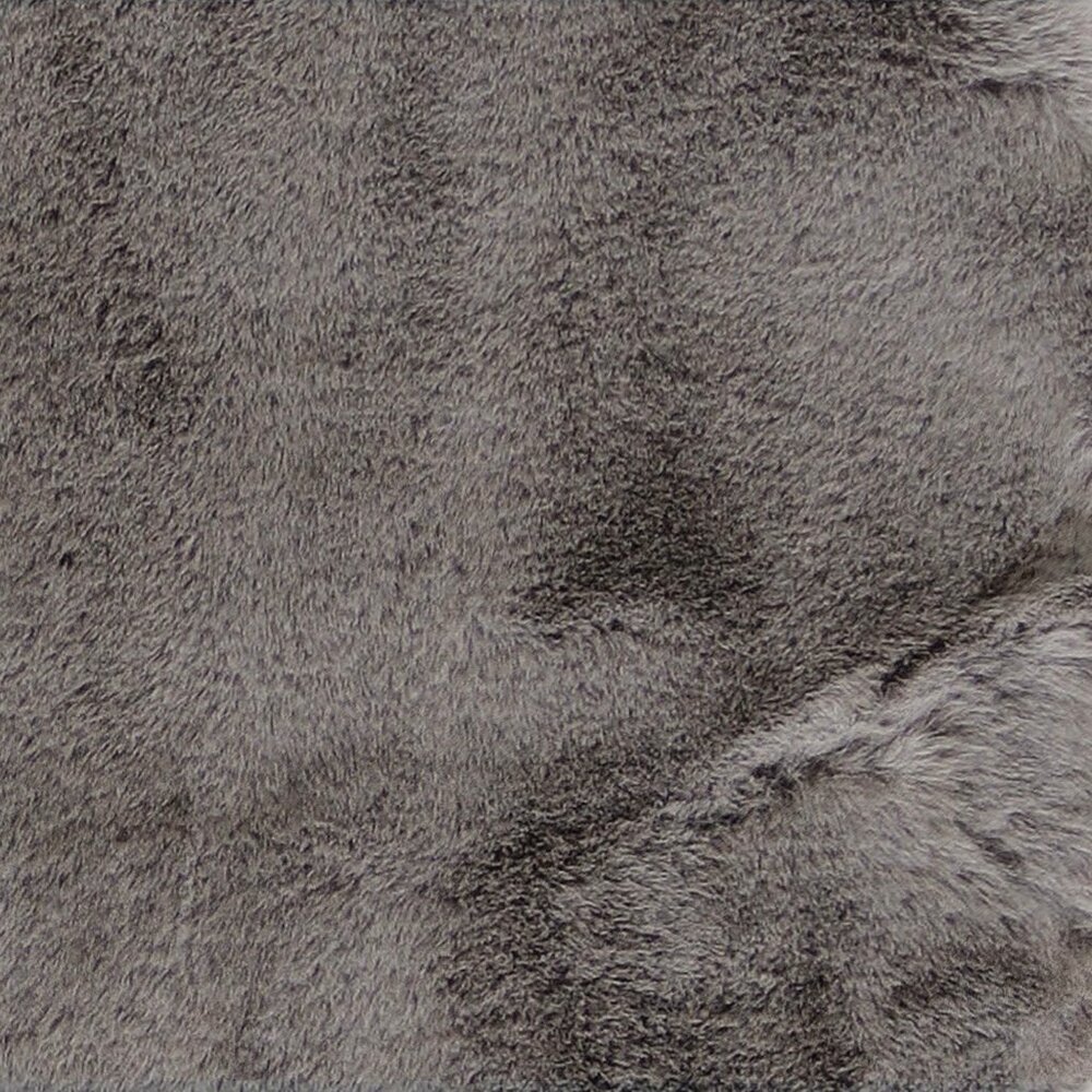 Luxe Home Decor Classic Faux Rabbit Rectangular Rug | 1-Piece | Grey | 5'x8' - Picture 3 of 5